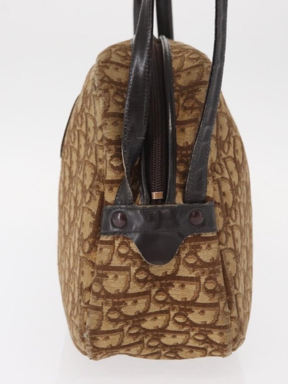 Christian Dior Trotter Canvas Shoulder Bag Brown Auth 156003 - Picture 4 of 16